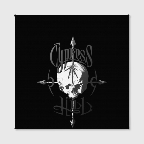 Холст квадратный Cypress Hill - arrows skull, цвет 3D печать - фото 2