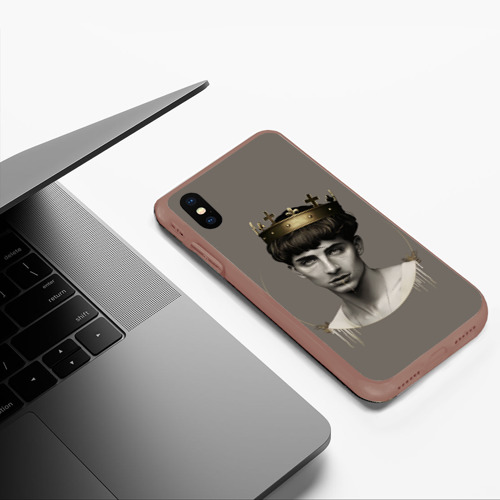 Чехол для iPhone XS Max матовый Король Тимоти, цвет коричневый - фото 5