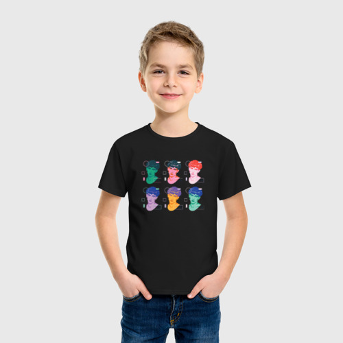 Детская футболка хлопок Тимоти Шаламе арт, цвет черный - фото 3