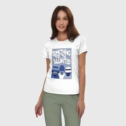 Женская пижама с белой футболкой хлопок Cypress Hill - blunted - фото 2