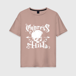 Женская футболка хлопок Oversize Cypress Hill - logo