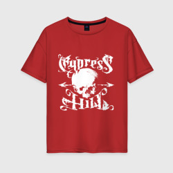 Женская футболка хлопок Oversize Cypress Hill - logo