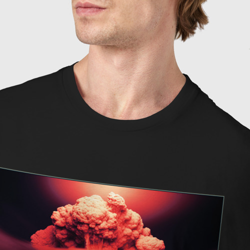 Мужская футболка хлопок End of world, цвет черный - фото 6