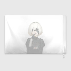 Флаг 3D Nier: Automata - 2B Кибергражданка - фото 2