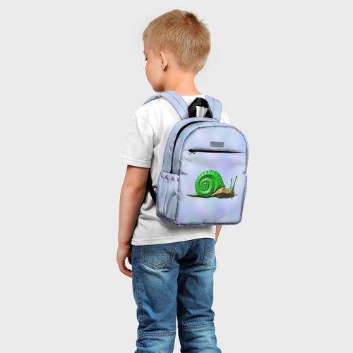 Детский рюкзак 3D Улитка с зеленой раковиной - фото 3