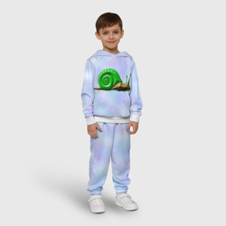 Детский костюм с толстовкой 3D Улитка с зеленой раковиной - фото 2
