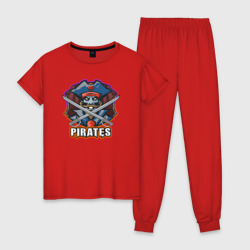 Женская пижама хлопок Pirates team