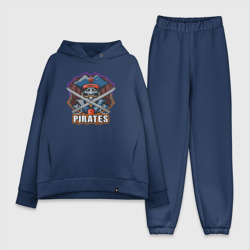 Женский костюм хлопок Oversize Pirates team