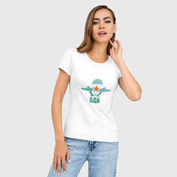 Женская футболка хлопок Slim ВДВ десантура - фото 2