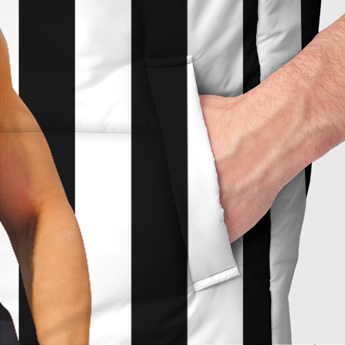 Мужской жилет утепленный 3D Райан Гослинг полицейский, цвет черный - фото 6