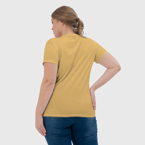 Женская футболка 3D Кружка кофе с Маршмеллоу, цвет 3D печать - фото 7