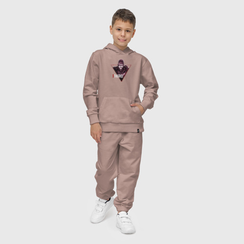 Детский костюм с толстовкой хлопок Немезис, цвет пыльно-розовый - фото 3