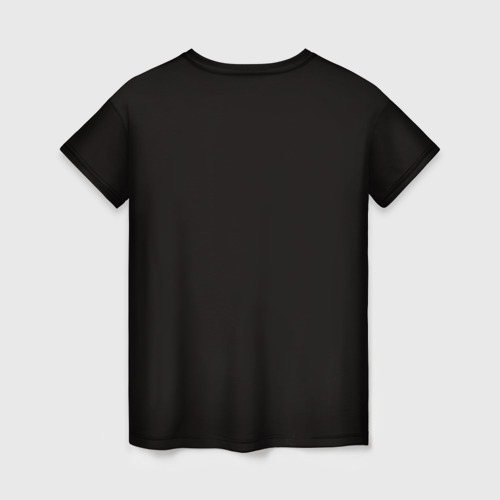 Женская футболка 3D Череп - потекшие краски, цвет 3D печать - фото 2