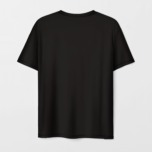 Мужская футболка 3D Череп - потекшие краски, цвет 3D печать - фото 2