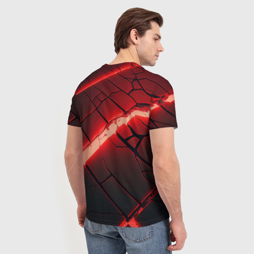 Мужская футболка 3D CS GO red    neon, цвет 3D печать - фото 4