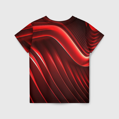 Детская футболка 3D CS GO red abstract, цвет 3D печать - фото 2