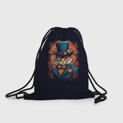 Рюкзак-мешок 3D Кот джентльмен в шляпе