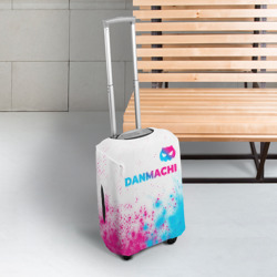 Чехол для чемодана 3D DanMachi neon gradient style: символ сверху - фото 2