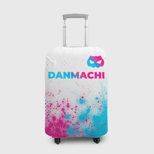 Чехол для чемодана 3D DanMachi neon gradient style: символ сверху, цвет 3D печать