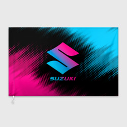 Флаг 3D Suzuki - neon gradient