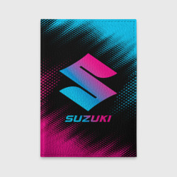 Обложка для автодокументов Suzuki - neon gradient