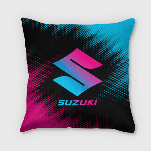 Подушка 3D Suzuki - neon gradient