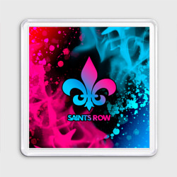 Магнит 55*55 Saints Row - neon gradient