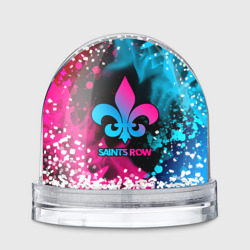 Игрушка Снежный шар Saints Row - neon gradient