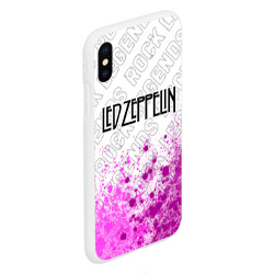 Чехол для iPhone XS Max матовый Led Zeppelin rock Legends: символ сверху - фото 2