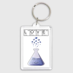 Брелок прямоугольный 35*50 Химия любви - для него