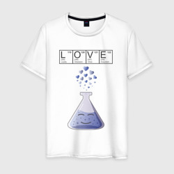 Мужская футболка хлопок Химия любви - для него