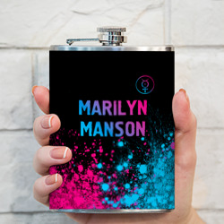 Фляга Marilyn Manson - neon gradient: символ сверху - фото 2