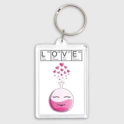 Брелок прямоугольный 35*50 Химия любви - для нее