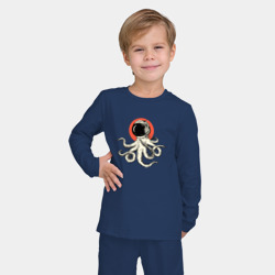 Детская пижама с лонгсливом хлопок Осьминог космонавт - фото 2