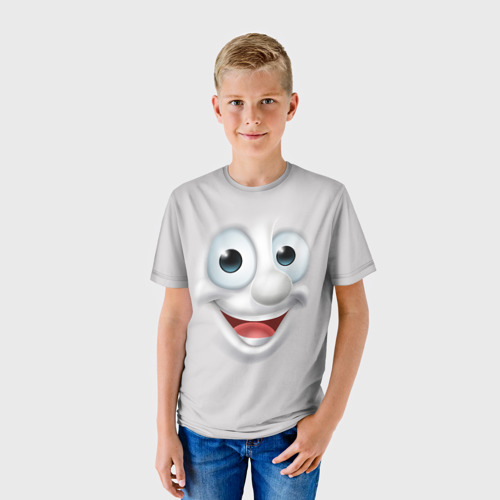 Детская футболка 3D Милая улыбка, цвет 3D печать - фото 3