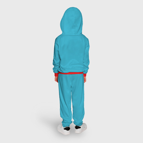 Детский костюм с толстовкой 3D Влюблённый взгляд, цвет красный - фото 4
