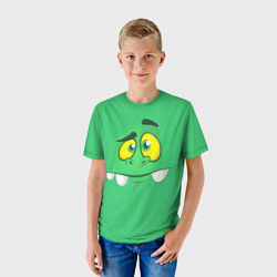 Детская футболка 3D Мультяшное лицо монстра - фото 2