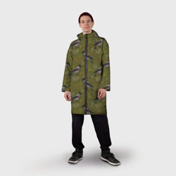 Дождевик унисекс 3D Вороны и еловые веточки - фото 2