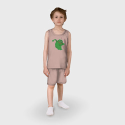 Детская пижама с шортами хлопок Лягушонок Пепе призрак - фото 2