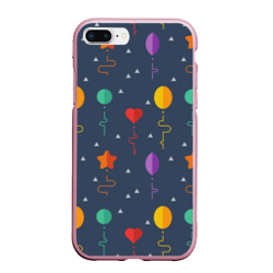 Чехол для iPhone 7Plus/8 Plus матовый Праздничные шарики