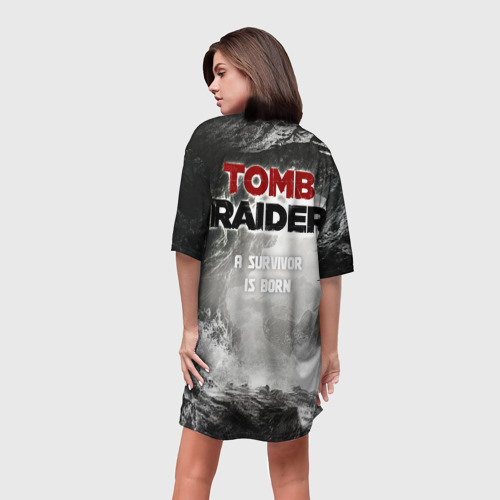 Платье-футболка 3D Rise of the Tomb rider, цвет 3D печать - фото 4