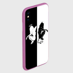 Чехол для iPhone XS Max матовый Ангел и Демон - фото 2