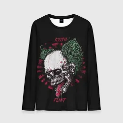 Мужской лонгслив 3D Keith Flint draw head