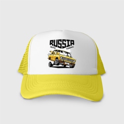 Кепка тракер с сеткой Russia tuning car