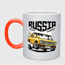 Кружка хамелеон Russia tuning car