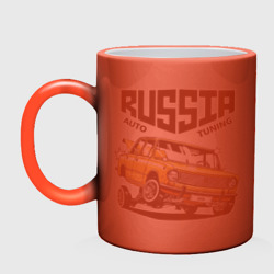 Кружка хамелеон Russia tuning car - фото 2