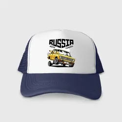 Кепка тракер с сеткой Russia tuning car