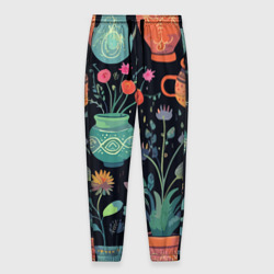 Мужские брюки 3D Паттерн из цветочных горшков