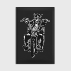 Ежедневник Skull biker with beer