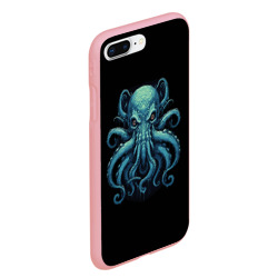 Чехол для iPhone 7Plus/8 Plus матовый Голубой осьминог - фото 2